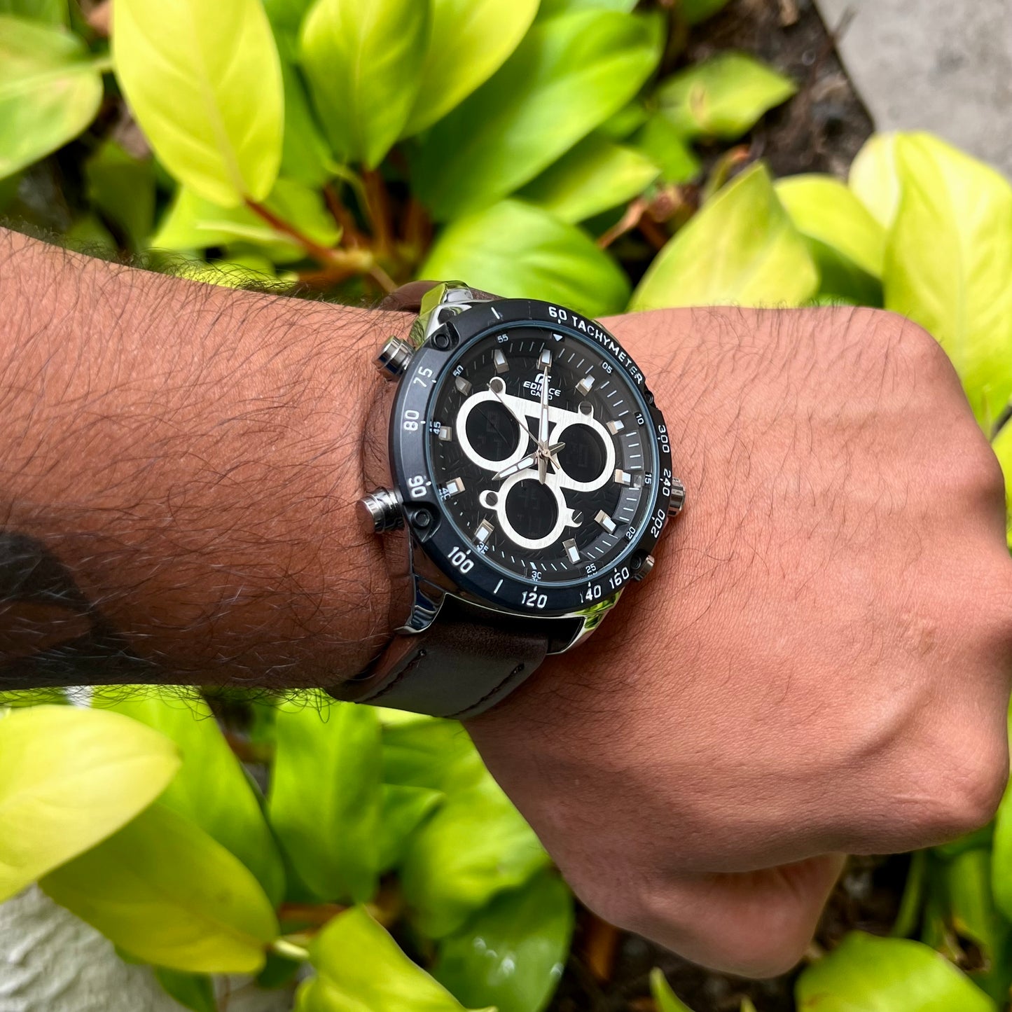 CASIO EDIFICE DOBLRE HORA PARA HOMBRE REF MN2