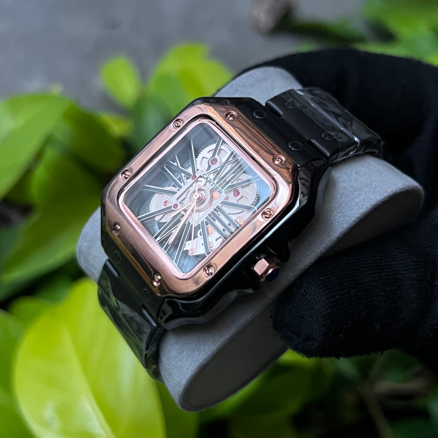 CARTIER SANTOS SKELETON PARA HOMBRE REF-NRN