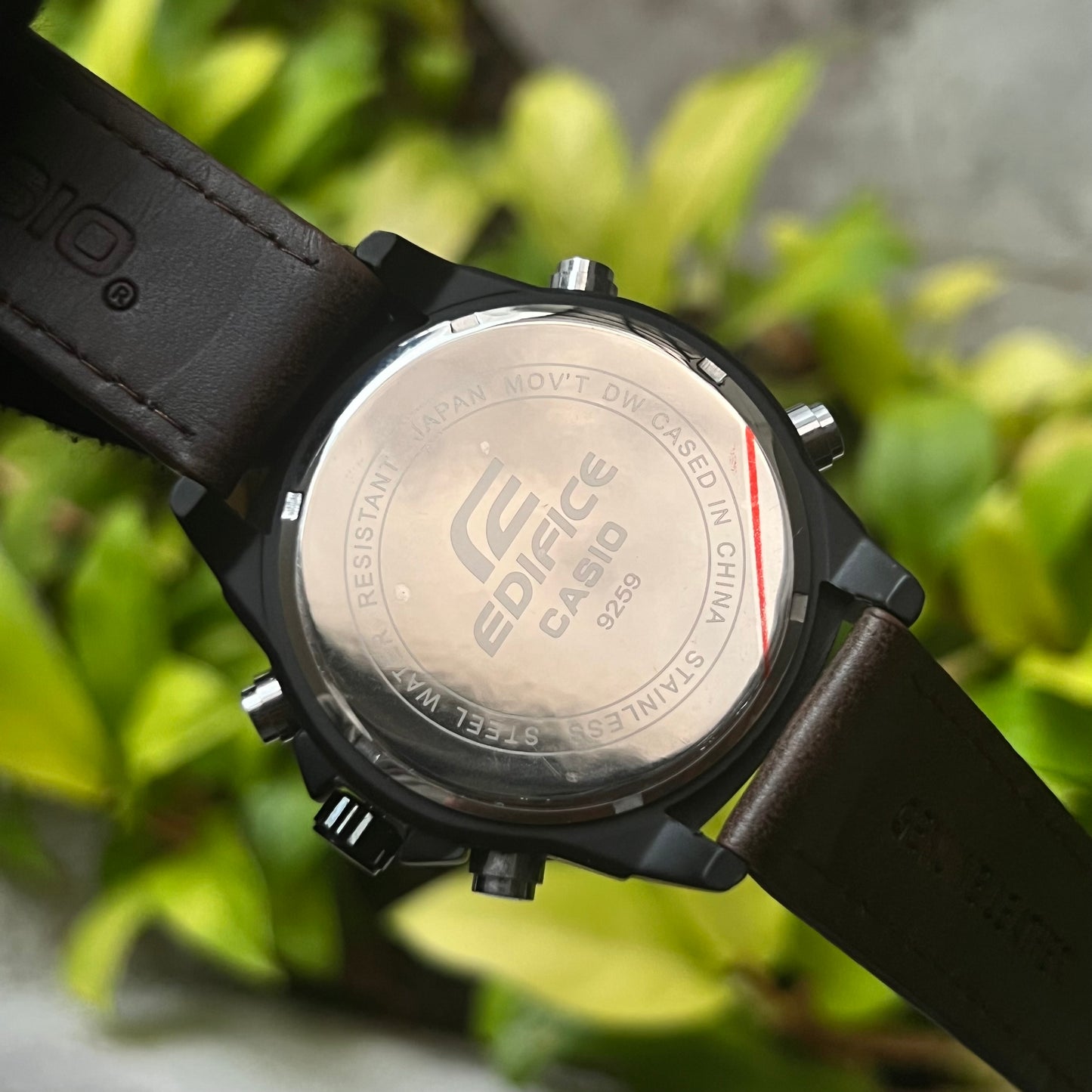 CASIO EDIFICE DOBLRE HORA PARA HOMBRE REF MNR