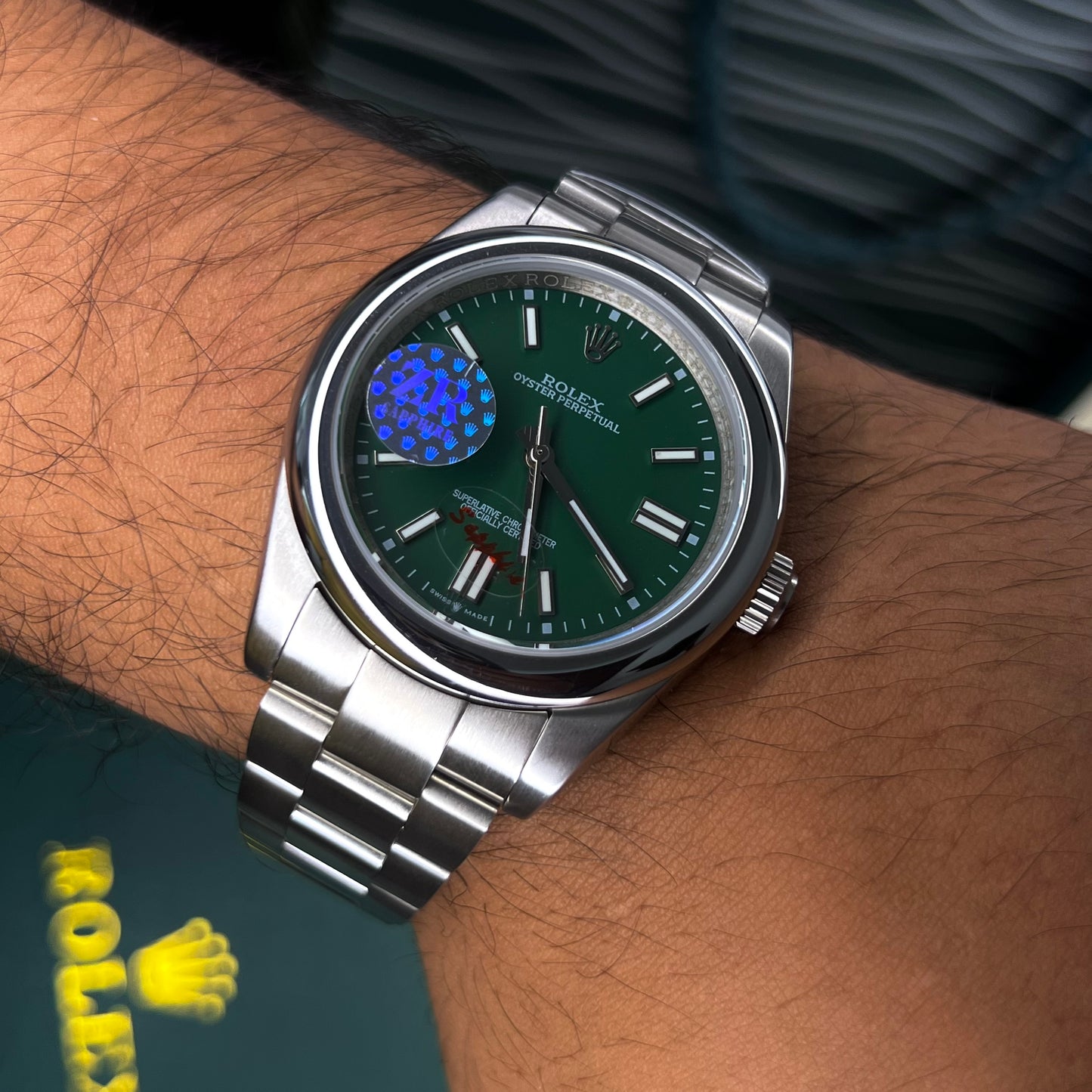 RLX OYSTER PERPETUAL 1.1 AUTOMÁTICO PARA HOMBRE REF FOREST GREEN