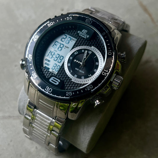 CASIO EDIFICE DOBLE HORA  PARA HOMBRE REF PN2