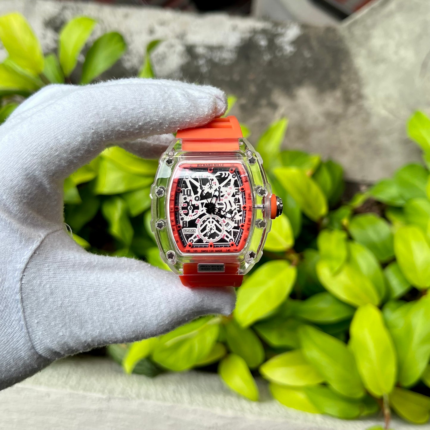 RICHARD MILLE MC CLAREN TRANSPARENTE PARA HOMBRE REF-NR