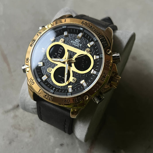 CASIO EDIFICE DOBLRE HORA PARA HOMBRE REF NDN