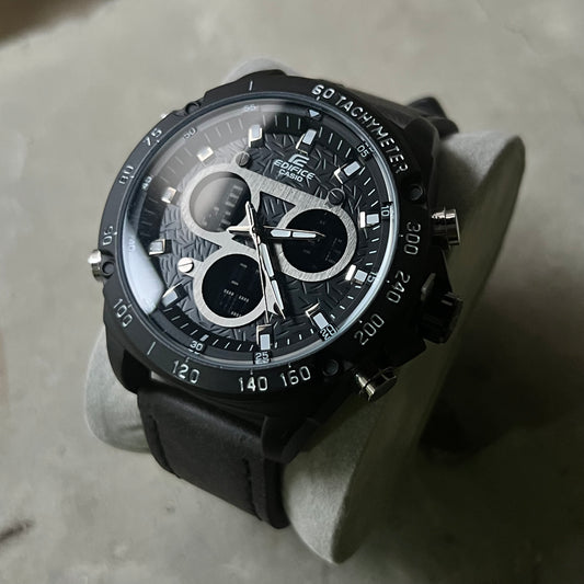 CASIO EDIFICE DOBLRE HORA PARA HOMBRE REF N3