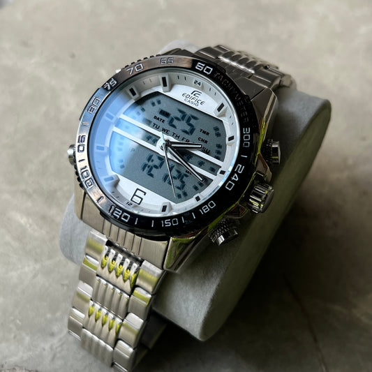 CASIO EDIFICE DOBLE HORA PARA HOMBRE REF PNB