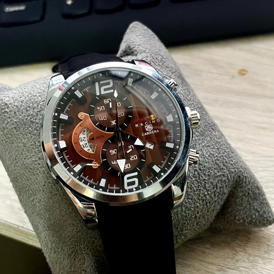 TAG HEUER CR7 CHRONO CUEROPARA HOMBRE REF-NGRMAERRE