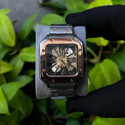 CARTIER SANTOS SKELETON PARA HOMBRE REF-BAB
