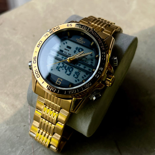CASIO EDIFICE DOBLE HORA PARA HOMBRE REF D2N