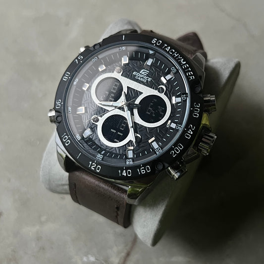 CASIO EDIFICE DOBLRE HORA PARA HOMBRE REF MN2