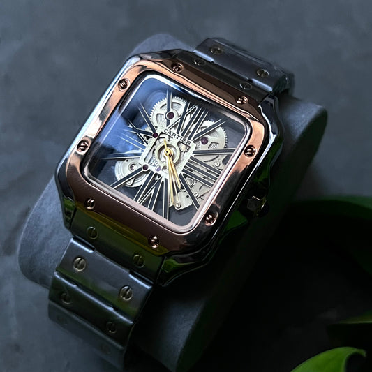 CARTIER SANTOS SKELETON PARA HOMBRE REF-BAB