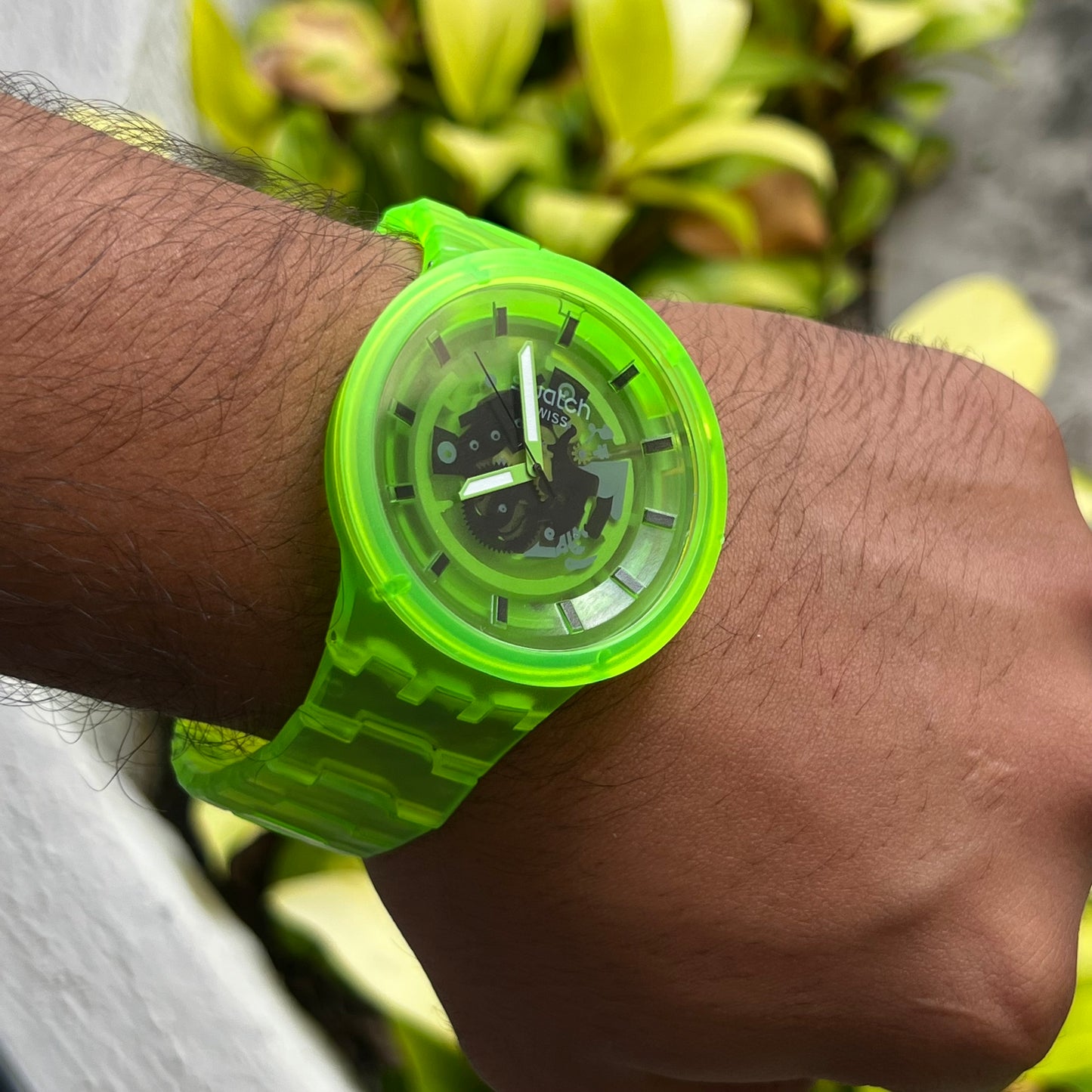SWATCH UNISEX BIG BOLD JOY REF VERDE NEÓN