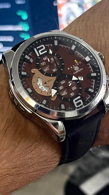 TAG HEUER CR7 CHRONO CUEROPARA HOMBRE REF-NGRMAERRE