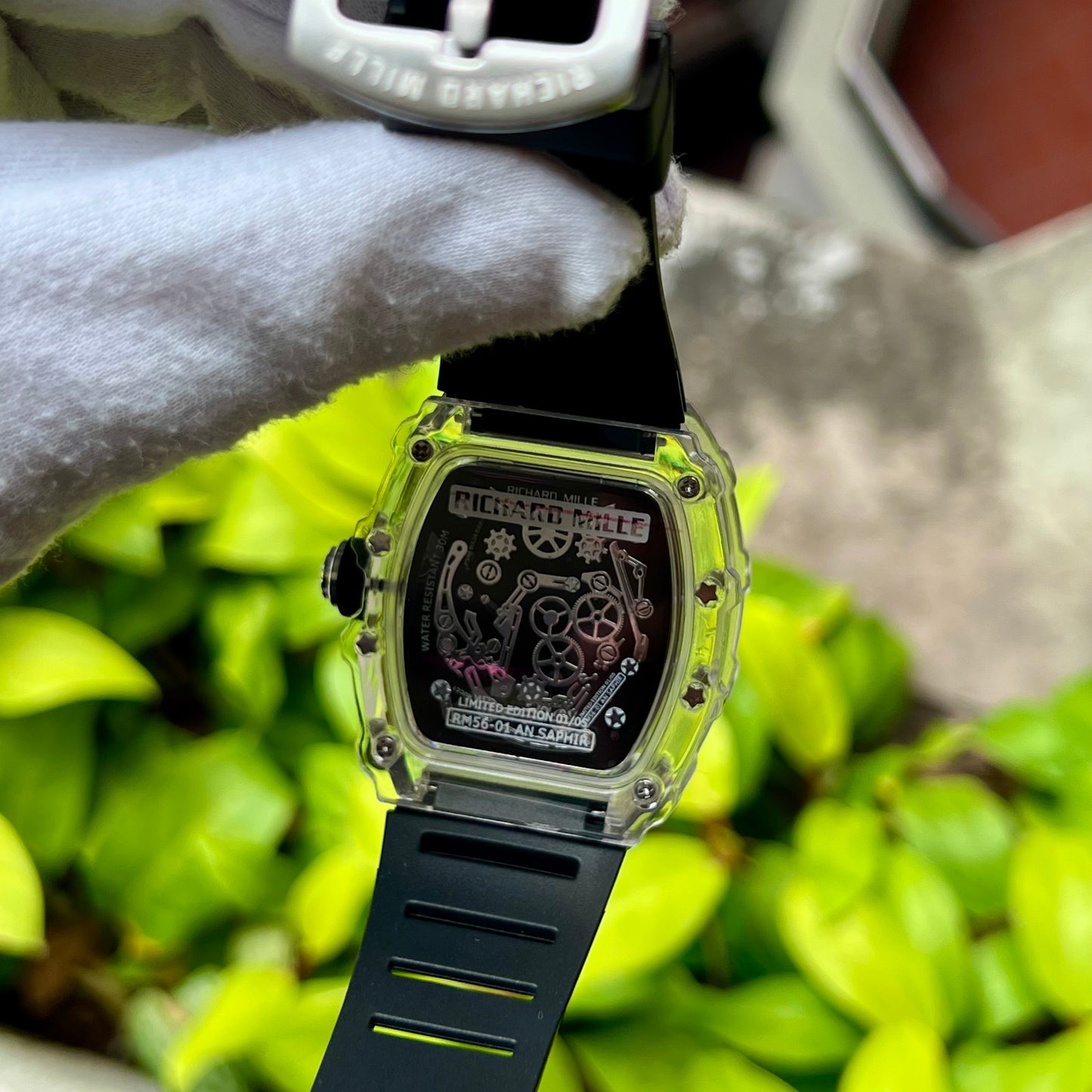 RICHARD MILLE MC CLAREN TRANSPARENTE PARA HOMBRE REF-N