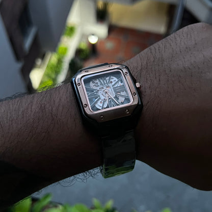 CARTIER SANTOS SKELETON PARA HOMBRE REF-NRN