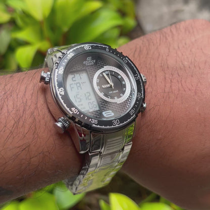 CASIO EDIFICE DOBLE HORA  PARA HOMBRE REF PN2