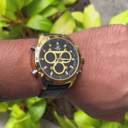CASIO EDIFICE DOBLRE HORA PARA HOMBRE REF NDN