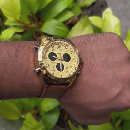 CASIO EDIFICE DOBLRE HORA PARA HOMBRE REF CD2